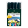 Ручки капиллярные Faber-Castell Pitt Artist Pen Big Brush 167121 основной в футляре 4шт