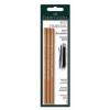 Уголь-карандаш Faber-Castell PittMonochrome 119999 Soft/экстра Soft/Medium пресованный в блст. 3шт