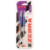 Ручка шариковая Zebra JIMNIE 0,7мм синий/синий блистер (2шт) (305 204320)