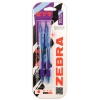 Ручка шариковая Zebra JIMNIE RETRACTABLE  авт. 0,7мм синий/синий блистер (2шт) (305 113512)