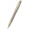 Ручка перьевая Parker IM Metal F223 (S0856230) Brushed Metal GT F перо сталь нержавеющая подар.кор.