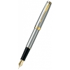 Ручка перьевая Parker Sonnet F527 (S0809110) Stainless Steel GT F перо сталь нержавеющая/позолота 23К подар.кор.