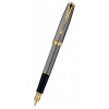 Ручка перьевая Parker Sonnet F534 (S0808140) Cisele GT серебро 925 пробы 15.6г F перо золото 18К с частичной родиевой отделкой подар.кор.