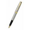 Ручка роллер Parker Sonnet T527 (S0809130) Stainless Steel GT M черные чернила подар.кор.