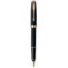 Ручка роллер Parker Sonnet T528 (S0817970) Matte Black GT F черные чернила подар.кор.