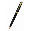 Ручка роллер Parker Sonnet T530 (S0808720) LaqBlack GT M черные чернила подар.кор.