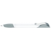 Ручка шариковая Senator Hattrix Metal Clear 2179 бело-серый