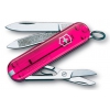 Нож перочинный Victorinox Classic Rose Edition 0.6203.T5 58мм 7 функций полупрозрачный розовый (0.6203.T5-012)