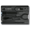 Швейцарская карта Victorinox SwissCard Classic (0.7133.T3) черный полупрозрачный коробка подарочная