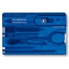 Швейцарская карта Victorinox SwissCard Classic (0.7122.T2) синий полупрозрачный коробка подарочная