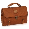 Портфель Tuscans 42x29x10см коричневый натур кожа (TS-7055-052)