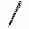 Ручка перьевая Visconti Istos Aracnis корпус черная смола серебро 925пр лак перо F (Vs-581-02F) (58102F)