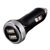 Зарядное устр. Hama H-106325 автомоб. универсальное 3.1 A для PC/MP3 /смартфонов USB два порта черн  (00106325)