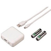 Зарядное устройство Hama для iPhone 3G/3G/S/4/4S + 2xAA mini USB белый (H-104847)