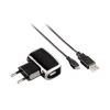 Зарядное устройство Hama H-104826 для USB-устройств + кабель USB - micro USB(p-p) 100-240В черный (00104826)