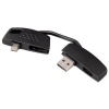 Адаптер Hama H-115037 для зарядки и передачи данных Piccolino USB-micro USB в виде брелка черный (00115037)