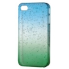 Чехол для iPhone 4/4S Hama Drop голубой/зеленый пластик (H-115357) (00115357)