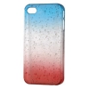 Чехол для iPhone 4/4S Hama Drop голубой/зеленый пластик (H-115359) (00115359)