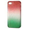 Чехол для iPhone 4/4S Hama Drop голубой/зеленый пластик (H-115360) (00115360)