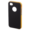 Чехол для iPhone 4/4S Hama Hybrid черный/оранжевый (H-118726) (00118726)