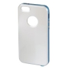 Футляр Hama H-118914 Hybrid для Apple iPhone 5 две детали: рамка+крышка белый/голубой (00118914)