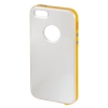 Футляр Hama H-118915 Hybrid для Apple iPhone 5 две детали: рамка+крышка белый/оранжевый (00118915)