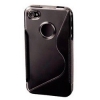 Чехол для iPhone 4/4S Hama PC+TPU Combi Case черный пластик (H-107145) (00107145)