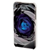 Чехол для iPhone 4/4S Hama Rose 3D рисунок черный/белый пластик (H-108507)