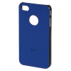 Футляр Hama H-108545 Shiny для Apple iPhone 4/4S пластик голубой  (00108545)