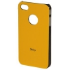 Чехол (клип-кейс) Hama для Apple iPhone 4/4S Shiny оранжевый (108548)