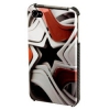 Чехол для iPhone 4/4S Hama Star 3D рисунок черный/белый пластик (H-108506)
