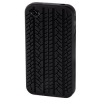 Футляр Hama H-104576 Tire для Apple iPhone 4S силикон черный (00104576)