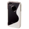 Чехол для iPhone 4/4S Hama Combi Case белый пластик TPU (H-107144) (00107144)