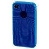 Чехол для iPhone 4/4S Hama голубой противоскользящая поверхность/ силикон TPU (H-107107) (00107107)