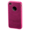 Футляр Hama H-107108 TPU для Apple iPhone 4/4S противоскользящая поверхность силикон розовый (00107108)