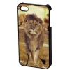 Чехол для iPhone 4/4S Hama 3D рисунок "Tiger/Lion" бежевый (H-118741) (00118741)