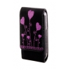 Чехол для мобильного телефона Hama Flora Heart черный с вышивкой велюр (5х10х1.2см ) (H-107373)