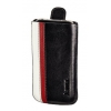 Чехол для iPhone 4/4S Hama черный/цветная отделка кожа (H-107111)