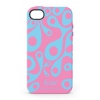 Чехол iLuv для iPhone4S Aurora pink силиконовый светящийся в темноте (ICC765PNK) (ILUV-ICC765PNK)