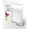 Жесткий диск A-Data USB 3.0 500Gb HV620 DashDrive 2.5" белый (AHV620-500GU3-CWH)