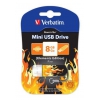 Флеш Диск Verbatim 8Gb Store n Go Mini Elements Fire 98158 USB2.0 оранжевый/рисунок