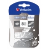 Флеш Диск Verbatim 8Gb Store n Go Mini Elements Wind 98161 USB2.0 серый/рисунок