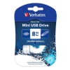Флеш Диск Verbatim 8Gb Store n Go Mini Graffiti 98162 USB2.0 синий/рисунок