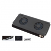 Подставка для ноутбука GlacialTech SnowPad A1 black 7-12" (312x160x38mm) USB (CN-SPA1A000AC0001)