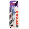 Ручка шариковая Zebra JIMNIE 1мм черный/синий блистер (2шт) (305 205312)