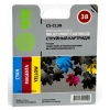 Картридж струйный Cactus CS-CL38 голубой/пурпурный/желтый (9мл) для Canon Pixma iP1800/iP1900/iP2500/iP2600/MP140/MP190/MP210/MP220/MP470/MX300/MX310