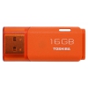 Флеш Диск Toshiba 16Gb TransMemory Hayabusa THNU16HAYORANG(BL5 USB2.0 оранжевый (мин.кол.5)