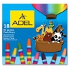 Масляная пастель Adel Colour 428-0857-000 шестигранные 18цв.д.11.5мм картон.кор. (мин.кол.6)