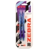 Ручка шариковая Zebra JIMNIE RETRACTABLE  авт. 1мм синий/синий блистер (2шт) (305 113520)