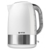 Чайник электрический Vitek VT-1125 W белый/серебристый 1.7л. 2400Вт (корпус: пластик) (1125-VT-01)